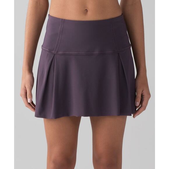 Lululemon Lost in Pace Skort Black Activewear Skirt with Shorts Womens 6 Tall 6T - Picture 7 of 9
